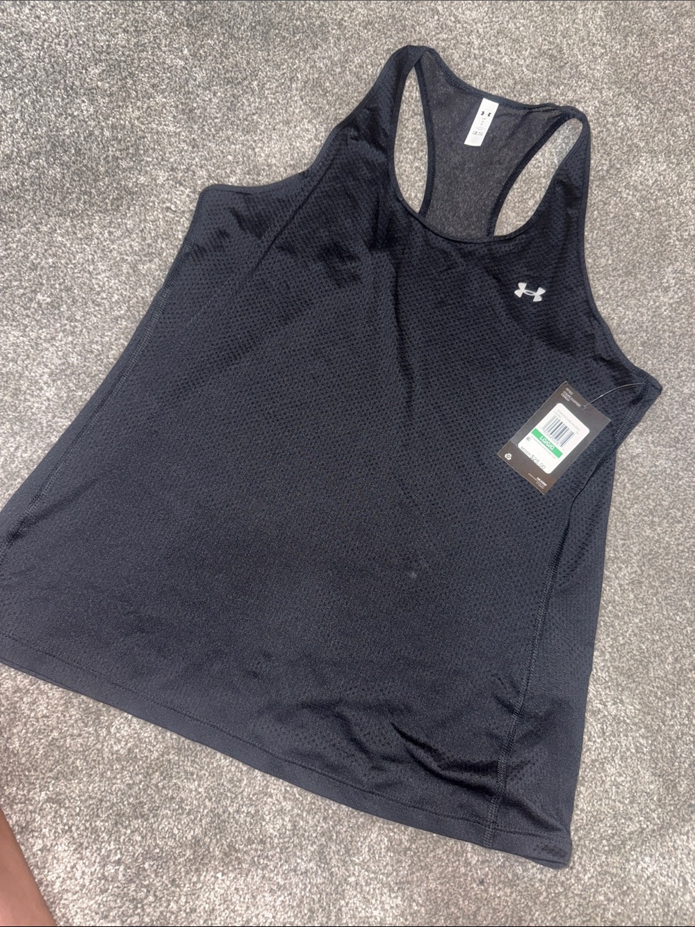 Under Armour Black Mesh Racerback Tank Top